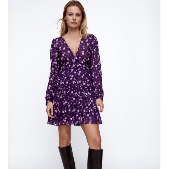 ZARA Floral Dress. - Picture 1 of 3